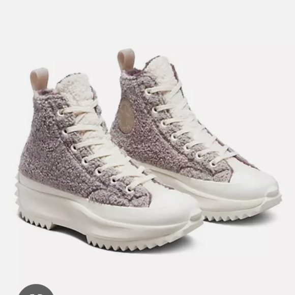 Converse Women's Gray Run Star Hike Sherpa Lined Sneaker size 8 - Picture 12 of 12